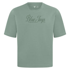Toronto Blue Jays Levelwear Ethereal Oversized Luxe Signature Knit T-Shirt | MLB Sale