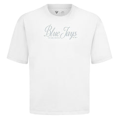 Toronto Blue Jays Levelwear Ethereal Oversized Luxe Signature Knit T-Shirt | MLB New