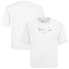 Chicago White Sox Levelwear Ethereal Oversized Luxe Signature Knit T-Shirt | MLB New