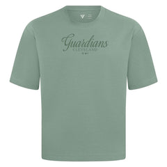 Cleveland Guardians Levelwear Ethereal Oversized Luxe Signature Knit T-Shirt | MLB Shop