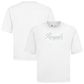 Kansas City Royals Levelwear Ethereal Oversized Luxe Signature Knit T-Shirt | MLB Sale