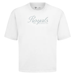 Kansas City Royals Levelwear Ethereal Oversized Luxe Signature Knit T-Shirt | MLB Sale