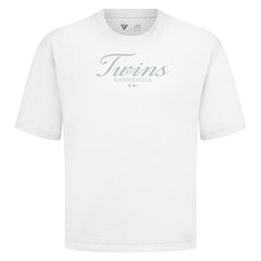 Minnesota Twins Levelwear Ethereal Oversized Luxe Signature Knit T-Shirt | MLB Outlet