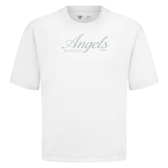 Los Angeles Angels Levelwear Ethereal Oversized Luxe Signature Knit T-Shirt | MLB Discount