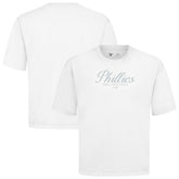 Philadelphia Phillies Levelwear Ethereal Oversized Luxe Signature Knit T-Shirt | MLB Outlet