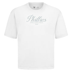 Philadelphia Phillies Levelwear Ethereal Oversized Luxe Signature Knit T-Shirt | MLB Outlet