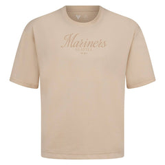 Seattle Mariners Levelwear Ethereal Oversized Luxe Signature Knit T-Shirt | MLB For sale