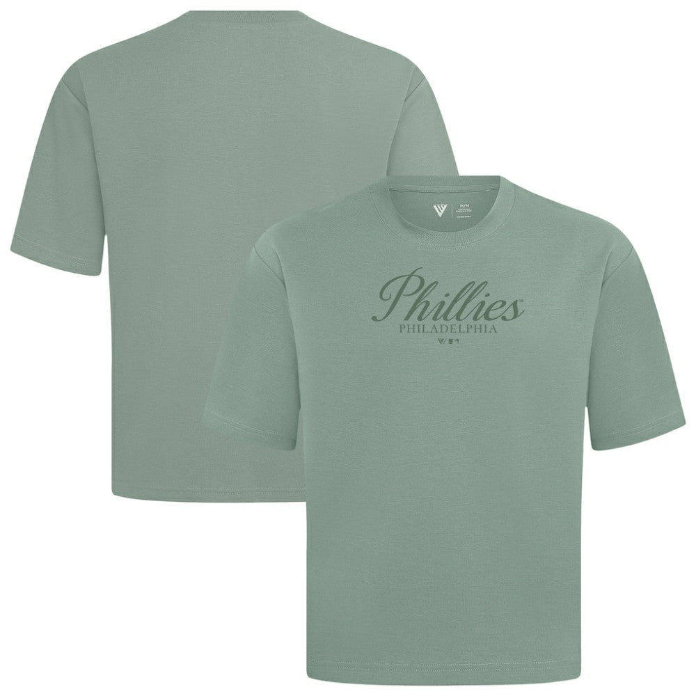 Philadelphia Phillies Levelwear Ethereal Oversized Luxe Signature Knit T-Shirt | MLB Near me