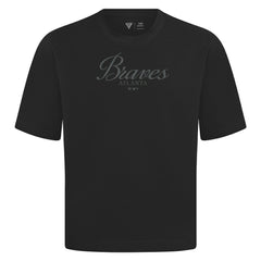 Atlanta Braves Levelwear Ethereal Oversized Luxe Signature Knit T-Shirt | MLB Discount