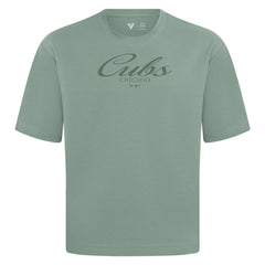 Chicago Cubs Levelwear Ethereal Oversized Luxe Signature Knit T-Shirt | MLB Shop