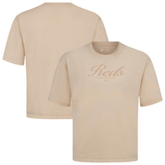 Cincinnati Reds Levelwear Ethereal Oversized Luxe Signature Knit T-Shirt | MLB Shop