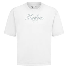 Miami Marlins Levelwear Ethereal Oversized Luxe Signature Knit T-Shirt | MLB Outlet