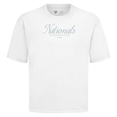 Washington Nationals Levelwear Ethereal Oversized Luxe Signature Knit T-Shirt | MLB Discount
