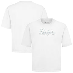 Los Angeles Dodgers Levelwear Ethereal Oversized Luxe Signature Knit T-Shirt | MLB US