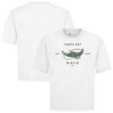 Tampa Bay Rays Levelwear Crossway Oversized Luxe Signature Knit T-Shirt | MLB For sale