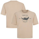 Tampa Bay Rays Levelwear Crossway Oversized Luxe Signature Knit T-Shirt | MLB Online