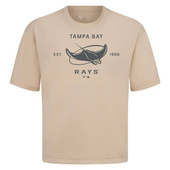 Tampa Bay Rays Levelwear Crossway Oversized Luxe Signature Knit T-Shirt | MLB Online