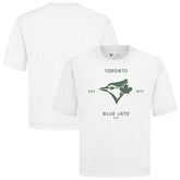 Toronto Blue Jays Levelwear Crossway Oversized Luxe Signature Knit T-Shirt | MLB Sale