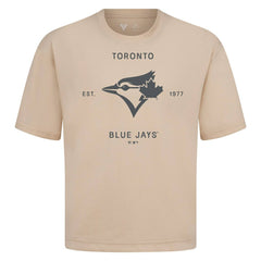 Toronto Blue Jays Levelwear Crossway Oversized Luxe Signature Knit T-Shirt | MLB Sale