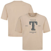Texas Rangers Levelwear Crossway Oversized Luxe Signature Knit T-Shirt | MLB Online