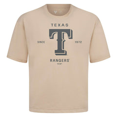 Texas Rangers Levelwear Crossway Oversized Luxe Signature Knit T-Shirt | MLB Online