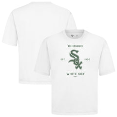 Chicago White Sox Levelwear Crossway Oversized Luxe Signature Knit T-Shirt | MLB Outlet