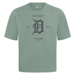 Detroit Tigers Levelwear Crossway Oversized Luxe Signature Knit T-Shirt | MLB Discount