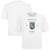 Kansas City Royals Levelwear Crossway Oversized Luxe Signature Knit T-Shirt | MLB For sale