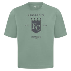 Kansas City Royals Levelwear Crossway Oversized Luxe Signature Knit T-Shirt | MLB Discount