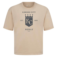 Kansas City Royals Levelwear Crossway Oversized Luxe Signature Knit T-Shirt | MLB Sale