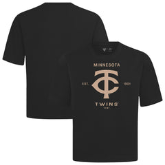 Minnesota Twins Levelwear Crossway Oversized Luxe Signature Knit T-Shirt | MLB On Sale