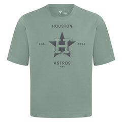 Houston Astros Levelwear Crossway Oversized Luxe Signature Knit T-Shirt | MLB Shop