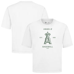 Los Angeles Angels Levelwear Crossway Oversized Luxe Signature Knit T-Shirt | MLB Online