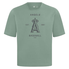 Los Angeles Angels Levelwear Crossway Oversized Luxe Signature Knit T-Shirt | MLB New