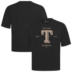 Texas Rangers Levelwear Crossway Oversized Luxe Signature Knit T-Shirt | MLB Discount