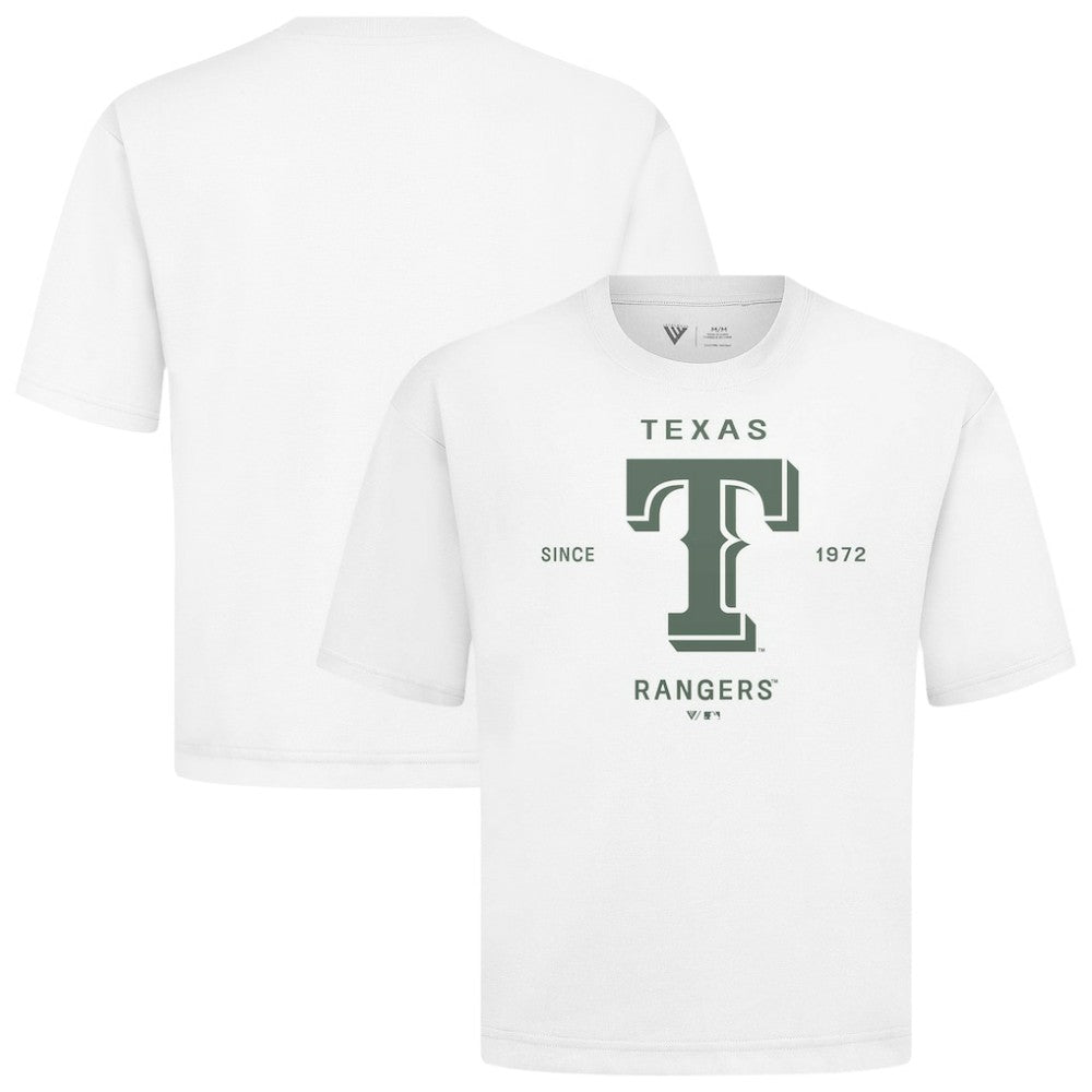 Texas Rangers Levelwear Crossway Oversized Luxe Signature Knit T-Shirt | MLB Near me