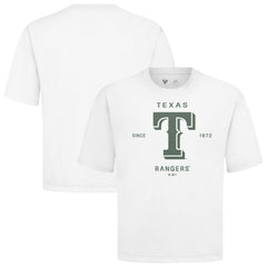 Texas Rangers Levelwear Crossway Oversized Luxe Signature Knit T-Shirt | MLB Near me