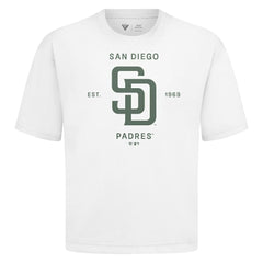 San Diego Padres Levelwear Crossway Oversized Luxe Signature Knit T-Shirt | MLB Discount