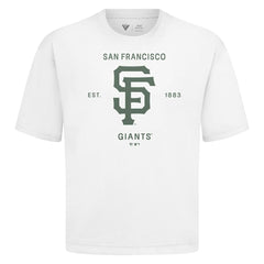 San Francisco Giants Levelwear Crossway Oversized Luxe Signature Knit T-Shirt | MLB US