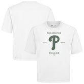 Philadelphia Phillies Levelwear Crossway Oversized Luxe Signature Knit T-Shirt | MLB Discount