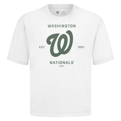 Washington Nationals Levelwear Crossway Oversized Luxe Signature Knit T-Shirt | MLB US