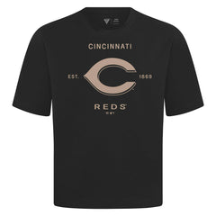 Cincinnati Reds Levelwear Crossway Oversized Luxe Signature Knit T-Shirt | MLB Near me