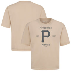 Pittsburgh Pirates Levelwear Crossway Oversized Luxe Signature Knit T-Shirt | MLB Online