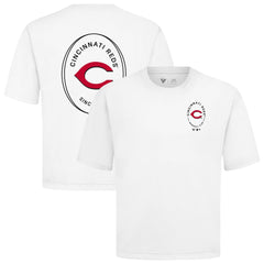 Cincinnati Reds Levelwear Signet Oversized Luxe Signature Knit T-Shirt | MLB Sale