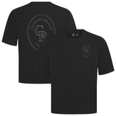 Colorado Rockies Levelwear Signet Oversized Luxe Signature Knit T-Shirt | MLB For sale