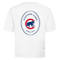 Chicago Cubs Levelwear Signet Oversized Luxe Signature Knit T-Shirt | MLB New