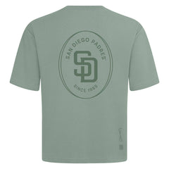 San Diego Padres Levelwear Signet Oversized Luxe Signature Knit T-Shirt | MLB Near me