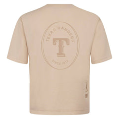 Texas Rangers Levelwear Signet Oversized Luxe Signature Knit T-Shirt | MLB New