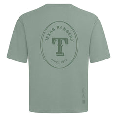 Texas Rangers Levelwear Signet Oversized Luxe Signature Knit T-Shirt | MLB Outlet