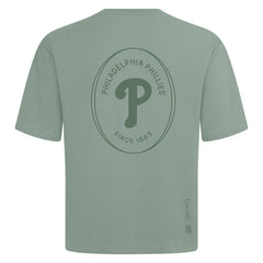 Philadelphia Phillies Levelwear Signet Oversized Luxe Signature Knit T-Shirt | MLB Discount